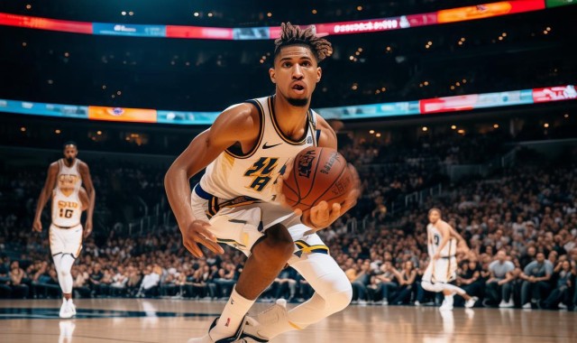 [NBA]希尔德持球突破 转身上篮打板得手